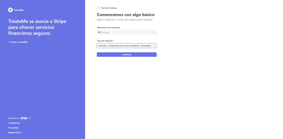 Verificación completada en Stripe