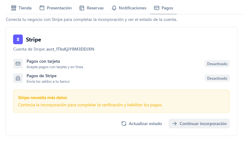 Acepta pagos online con la integración de Stripe