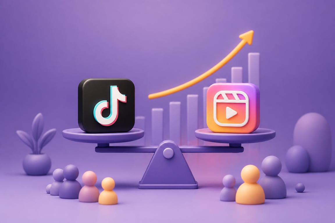 TikTok vs Instagram Reels Comparison: Which Drives Faster Audience Growth? illustration