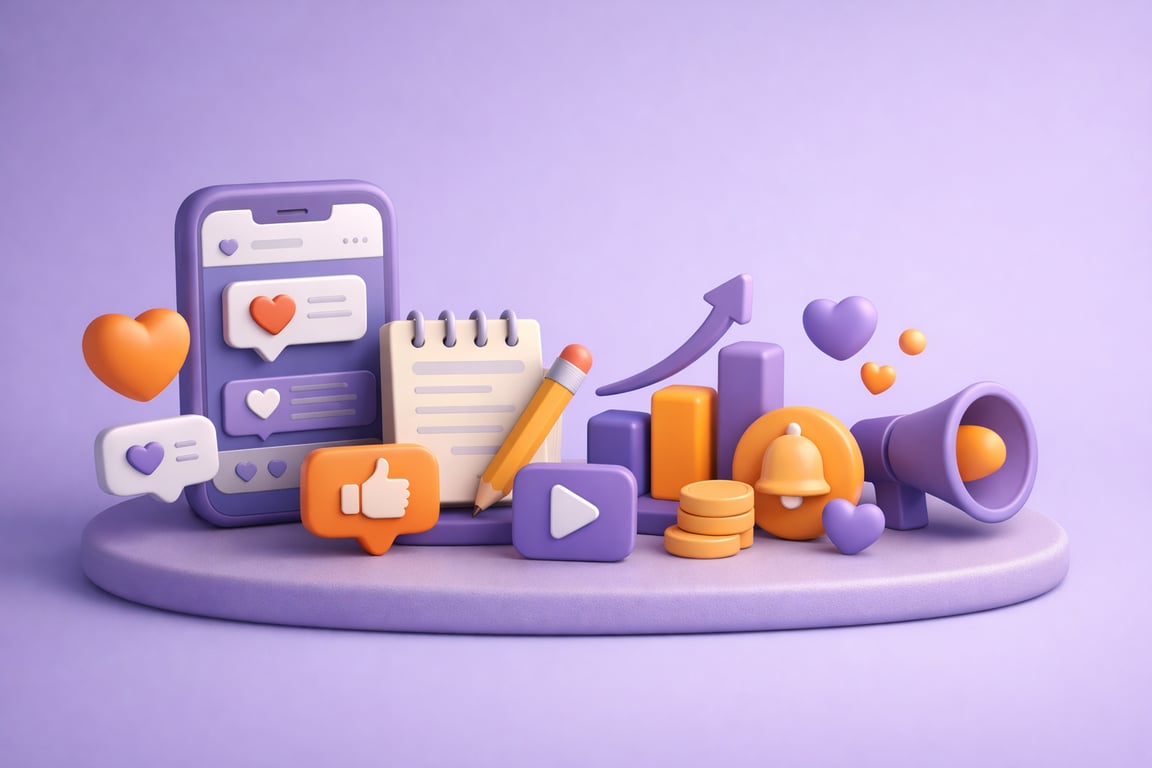 How to Write Social Media Captions That Get Clicks and Engagement illustration