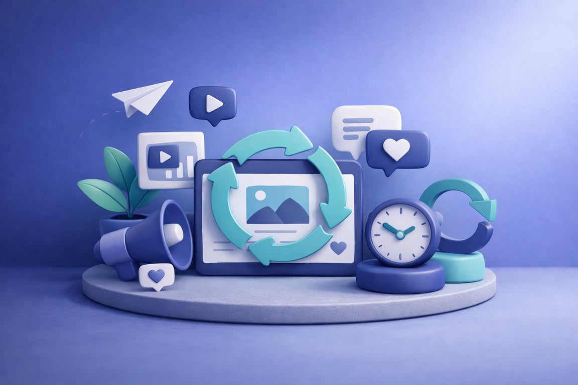 Evergreen Social Media Content: Smarter Ways to Recycle Your Best Posts illustration