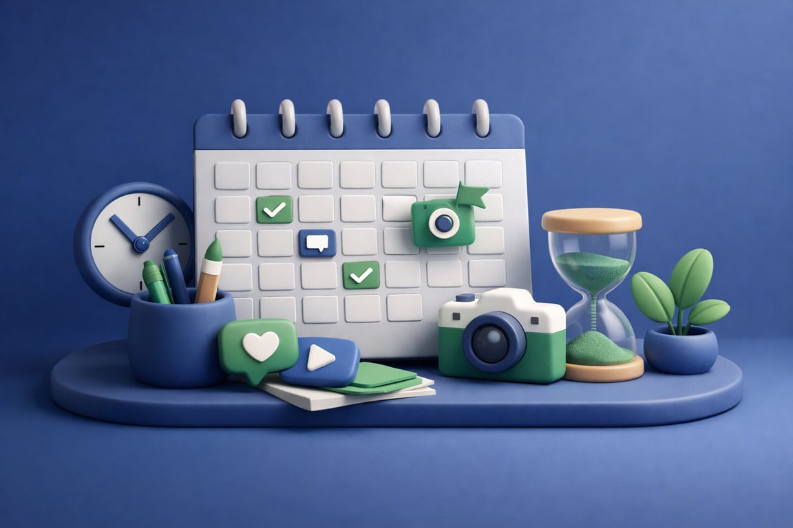 A Simple Social Media Content Calendar That Keeps You Consistent illustration