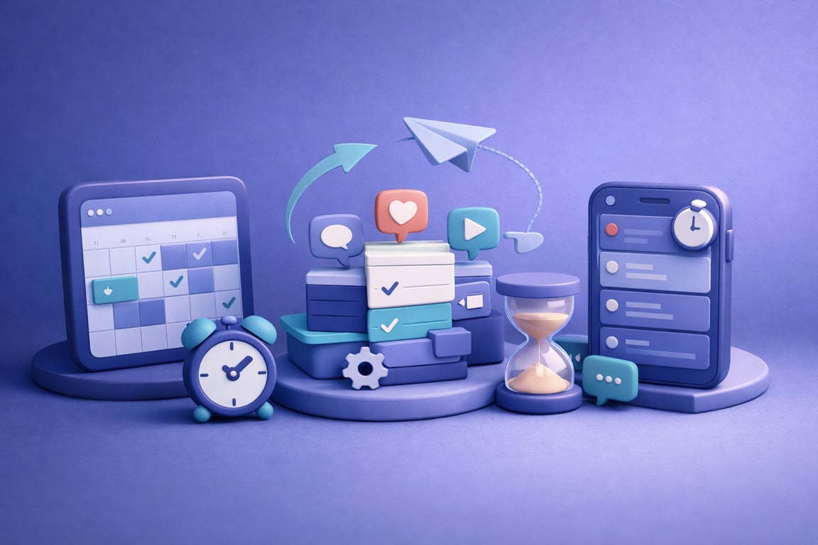 How to Schedule Social Media Posts Across Every Platform Efficiently illustration