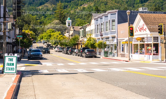 Picture of Downtown Larkspur, California on Magnolia Avenue