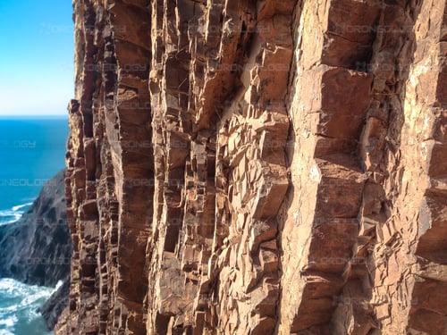 Picture of a Cliffside close up at Tennessee Beach in Marin County, California