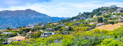 Picture of Tiburon with Mount Tamalpais in the background.