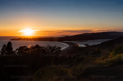 Picture of a Stinson Beach sunset, in Stinson, California.