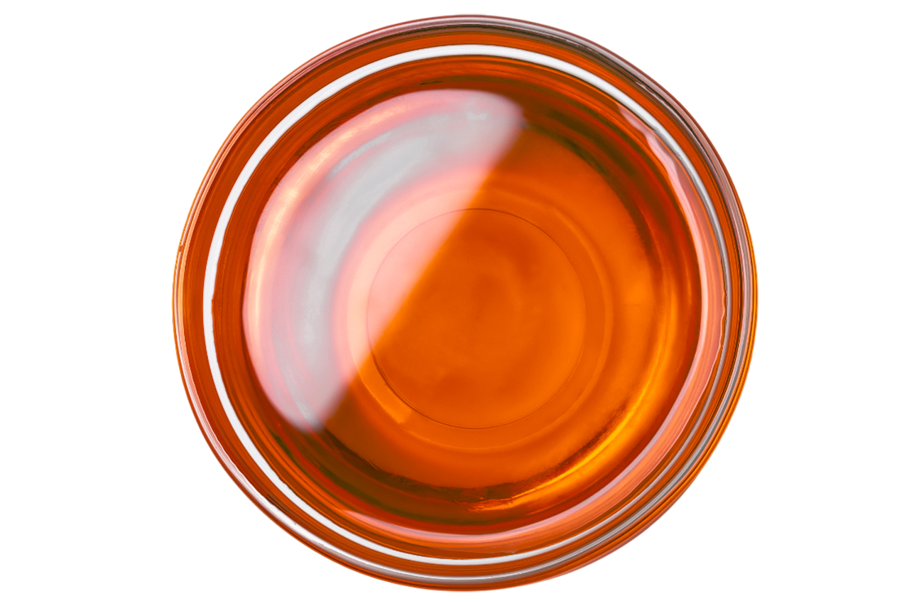 Lutent 是一款色澤為橘紅色的油液，適用於軟膠囊、滴劑等保健食品劑型。