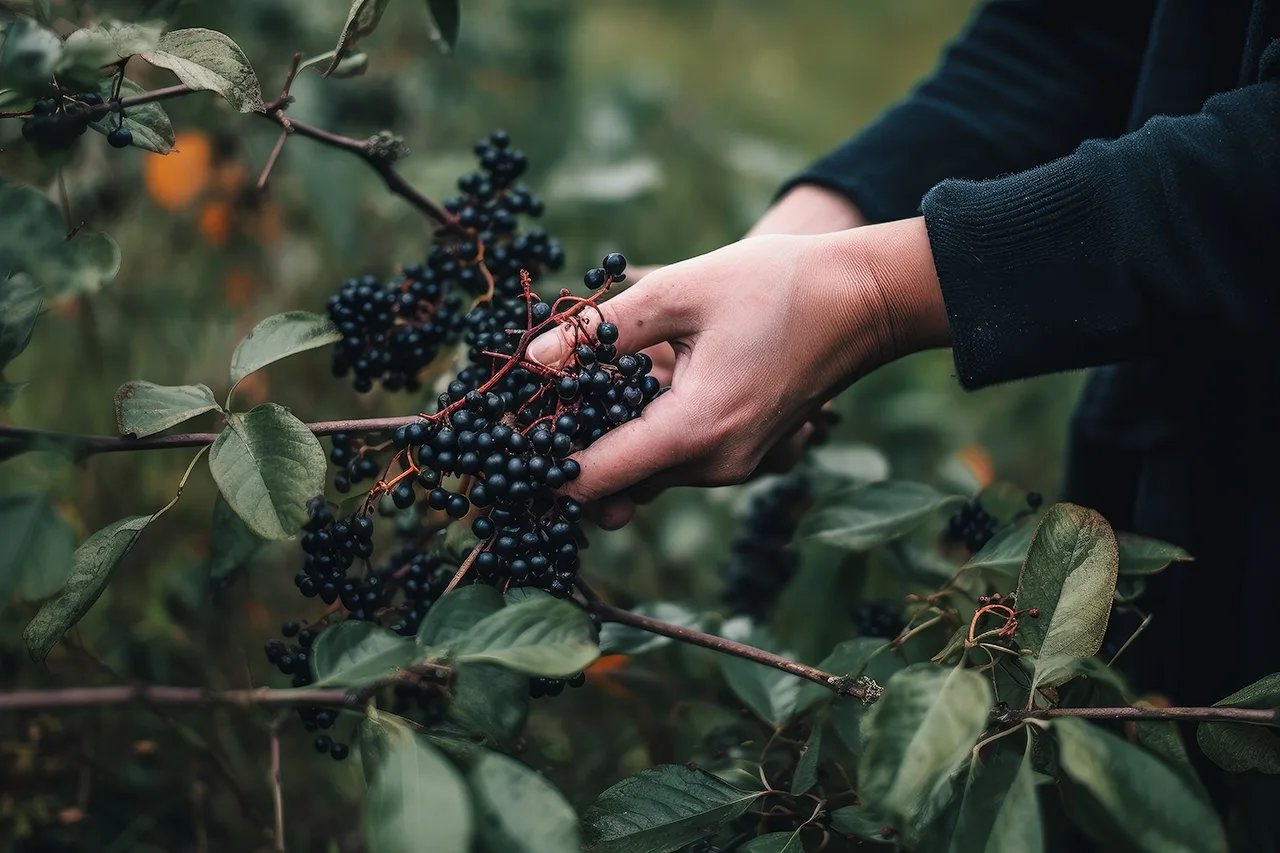 接骨木莓是一種傳統用於治療流感的天然植物，具有抑制病毒、舒緩症狀的效果。