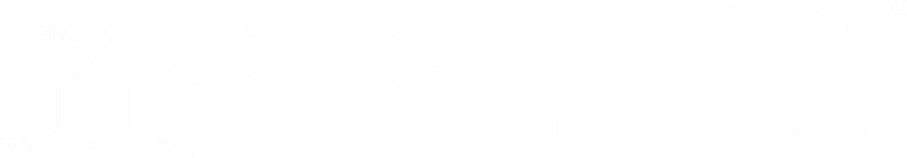 玉米黃素分子結構。