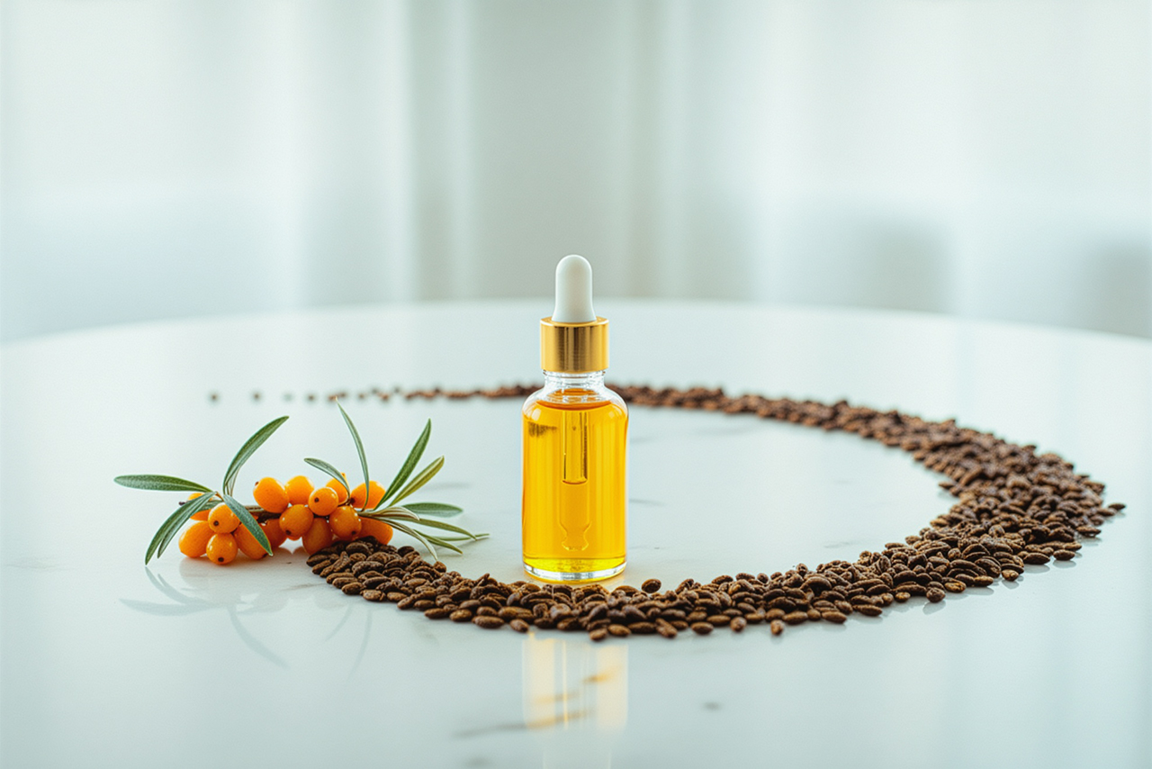 SeaBerry 是一款以超臨界二氧化碳萃取技術所製造的沙棘籽油，適用於保養品或保健食品。