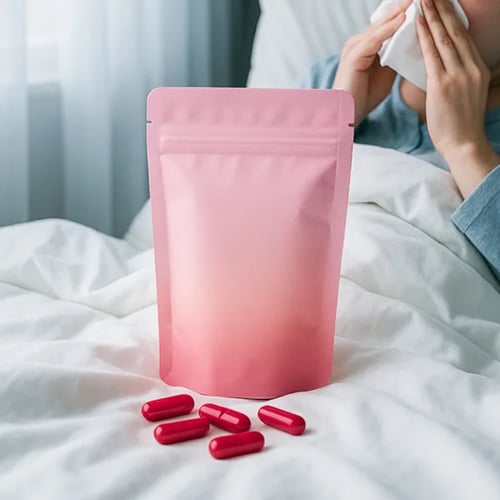 接骨木莓膠囊 (半成品)