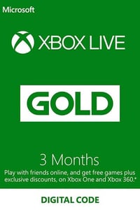 Xbox Live Gold 3 months