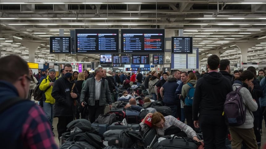Los aeropuertos de Boston, Newark, Chicago O’Hare y Reagan National (Washington D.C.) se encuentran entre los más afectados, registrando retrasos de entre una y dos horas y largas filas en los puntos de seguridad.