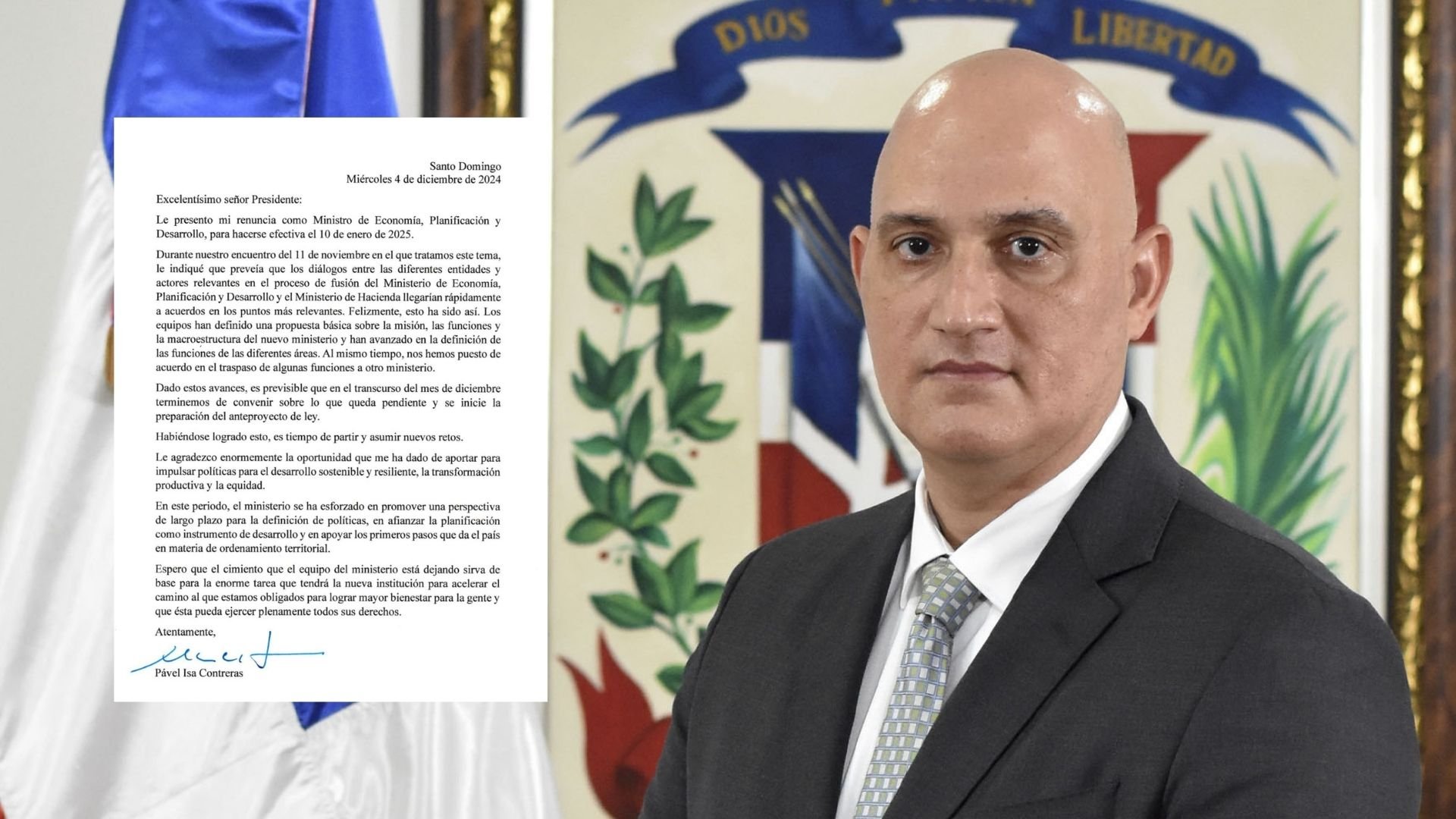 Renuncia de sus funciones el ministro de Economía