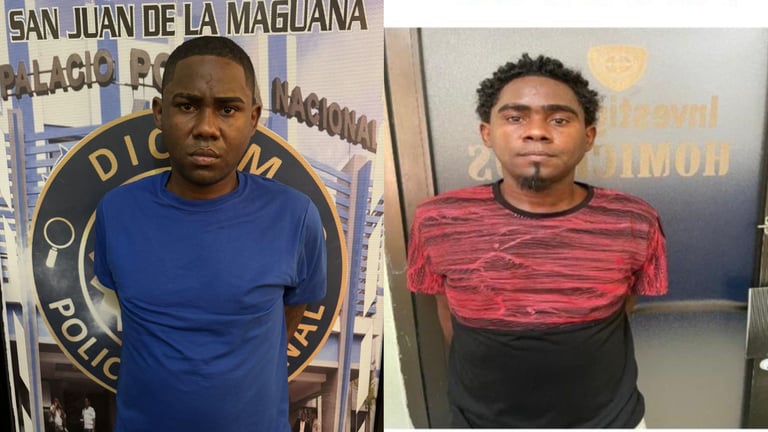 Policía detiene a “Bucha” y “Manano” por dos asesinatos en San Cristóbal