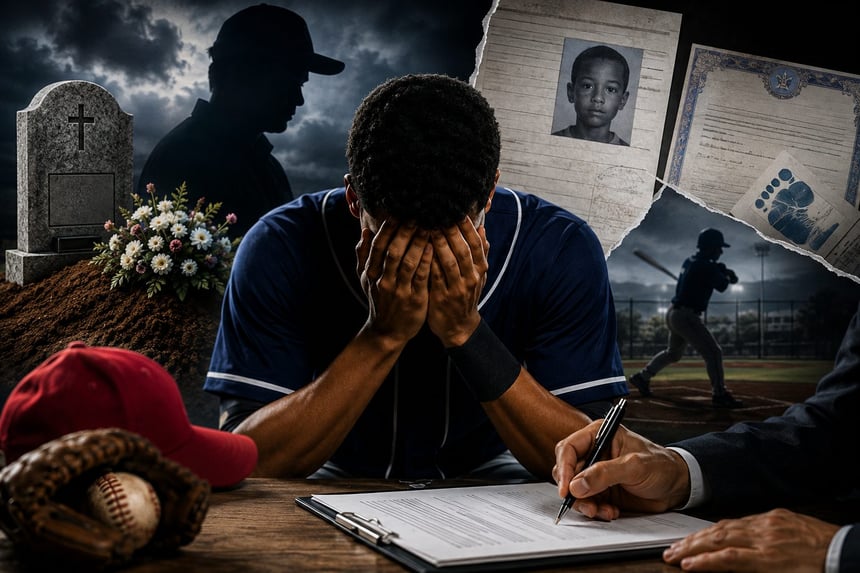 El propósito habría sido que el joven pudiera continuar su carrera utilizando una nueva identidad y una fecha de nacimiento distinta. Con el nombre de David Severino, los Cleveland Guardians habían acordado un precontrato valorado en US$2.8 millones, antes de que la organización descubriera las inconsistencias y terminara el acuerdo. (