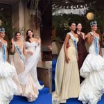 Miss Mundo Joheirry Mola recibe cálida bienvenida en Vietnam junto a sus subcampeonas
