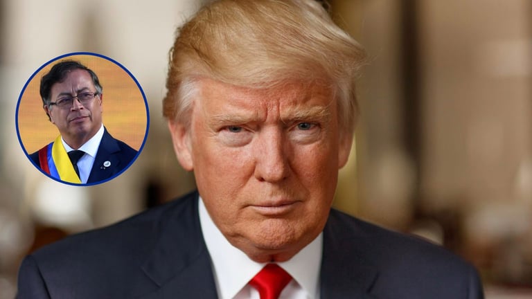 Trump dice que Petro es un «matón» y un «mal tipo» que fabrica «muchas drogas»