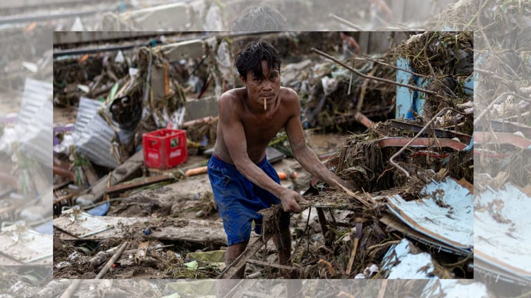 Tifón Kalmaegi deja al menos 85 muertos y más de un millón afectados en Filipinas