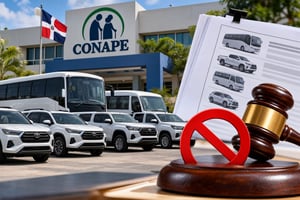 Suspenden licitación del CONAPE por RD$45.5 millones para compra de vehículos
