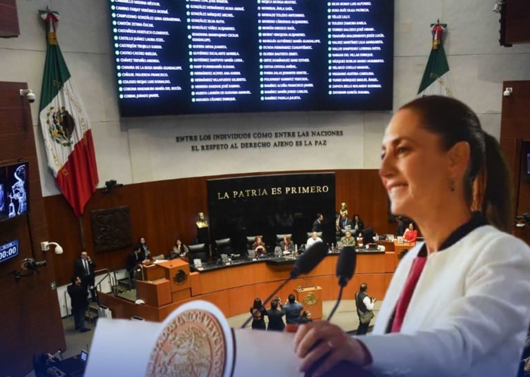 Senado de México respalda a Sheinbaum y defiende soberanía ante advertencias de EE. UU.