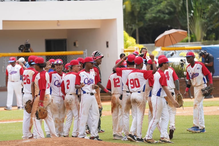 Cuba derrota a Puerto Rico por nocaut, 13-2 en torneo de béisbol Premundial U15
