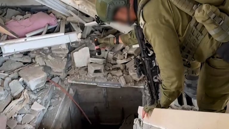 Ejército israelí anuncia destrucción de bases y escondites del grupo Hámas