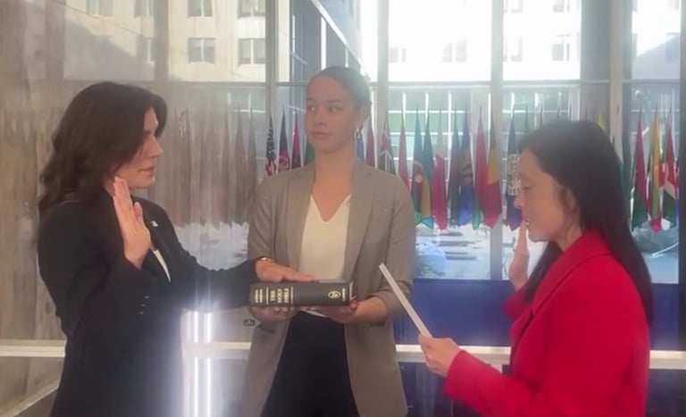 VIDEO: Juramentan a Leah Francis Campos como embajadora de EEUU en RD