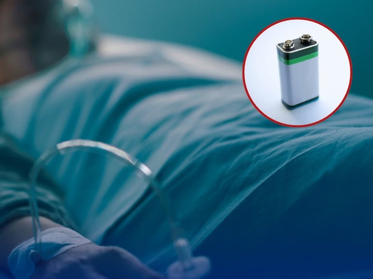 Adolescente se introduce una pila por el ano para obtener “más energía”