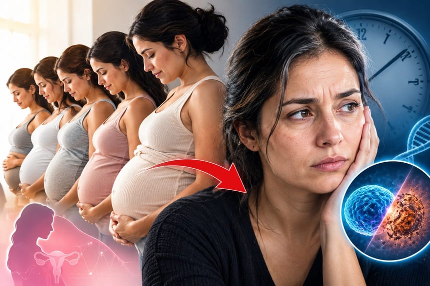 Tener embarazos muy seguidos podría acelerar el envejecimiento de la mujer