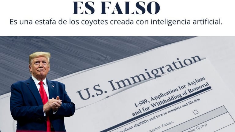 Circula en redes sociales un video falso de Trump prometiendo detener las deportaciones