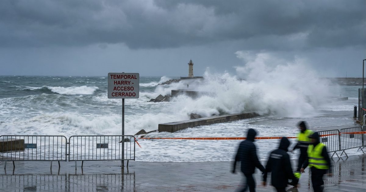 Ciclón Harry azota Sicilia: olas de más de 10 metros y vientos de 120 km/h