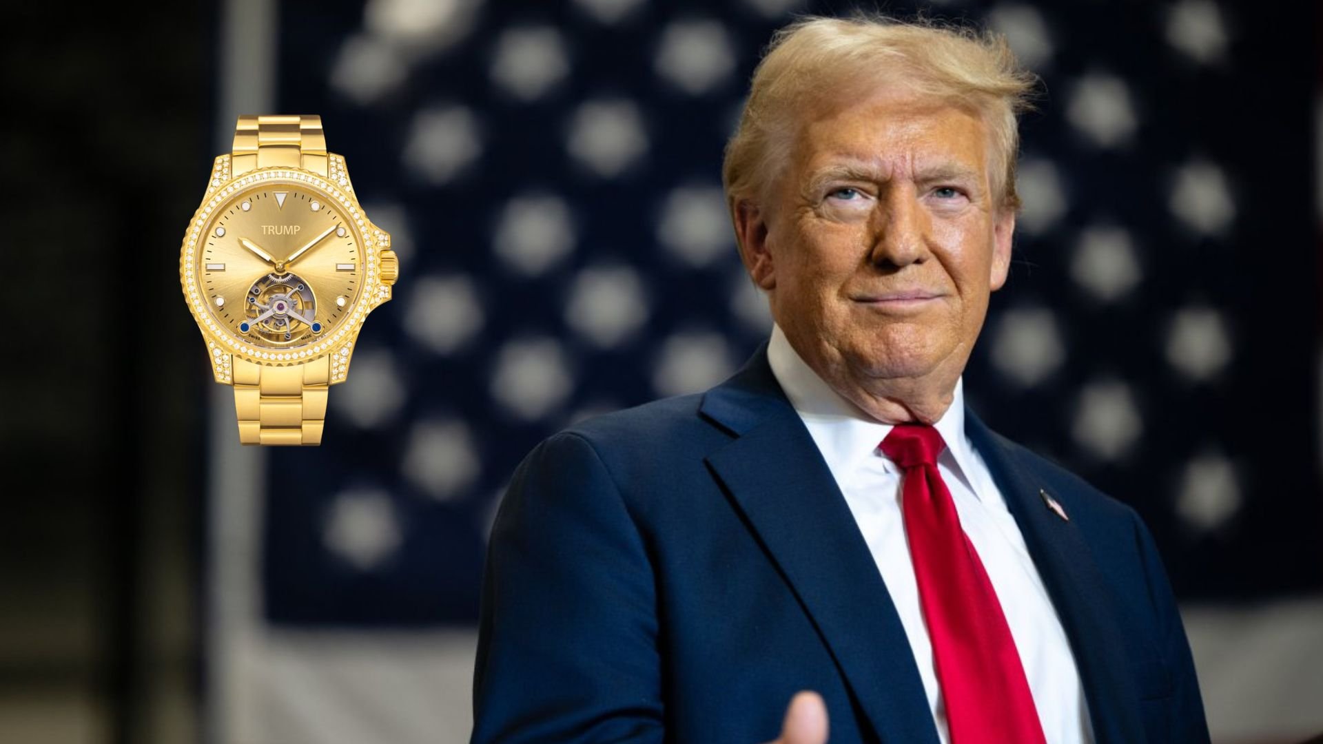 Así luce el nuevo reloj de Donald Trump | Foto: CNN   