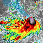 Asimismo, se prevé oleaje de entre cuatro y seis metros de altura en las costas de Jalisco, Colima y Michoacán.