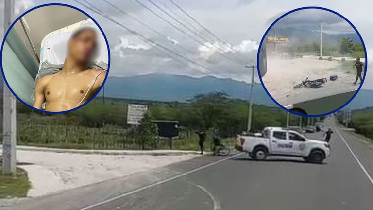 PN aclara accidente de supuesto herido en Azua: huyó tras robar moto en SDE