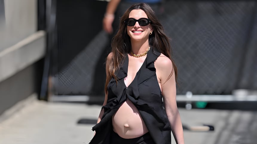 Anne Hathaway reveló el síntoma “más descabellado” que ha experimentado durante su tercer embarazo