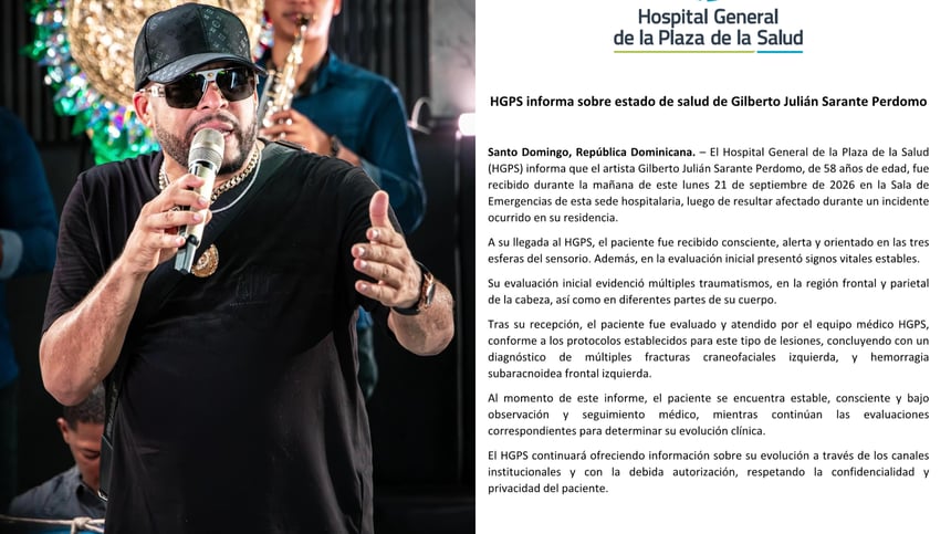 Tras ser evaluado, los médicos diagnosticaron múltiples fracturas craneofaciales izquierdas y una hemorragia subaracnoidea frontal izquierda.