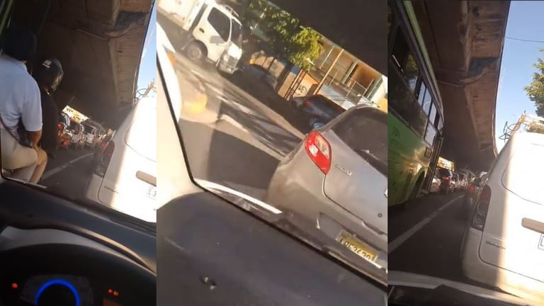 Reportan gran tapón en vías, entre ellas la avenida 27 de Febrero
