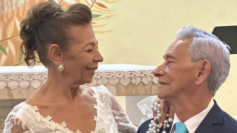 ¡Nunca es tarde! Mujer encontró el amor a los 70 y se casó por primera vez