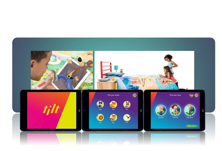 Spintales - Engaging kids in story telling using AR