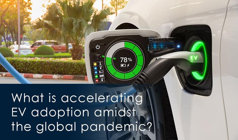 What is accelerating EV adoption amidst the global pandemic?