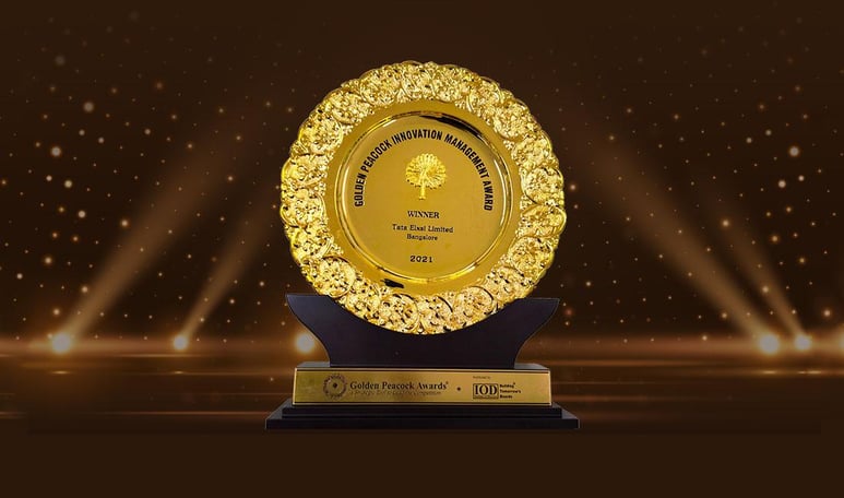 Tata Elxsi wins the prestigious Golden Peacock Innovation Management Award for 2021