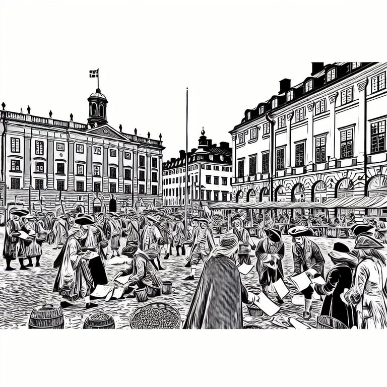 Försäljningsframgång och motgångar för Handelshusen vid Stora Torget