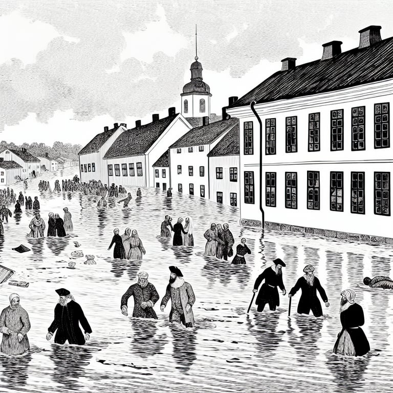 Översvämningar plågar Östergötland efter häftiga regnstormar
