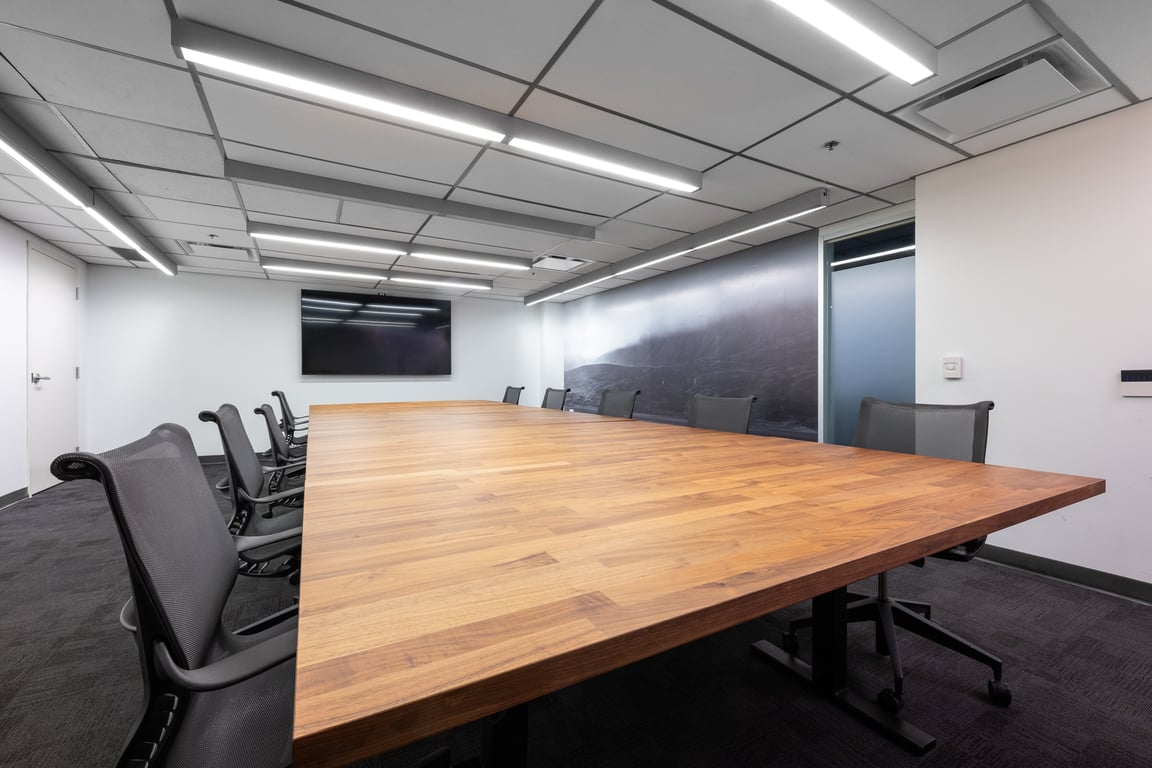 An interior shot of Ace Boardroom