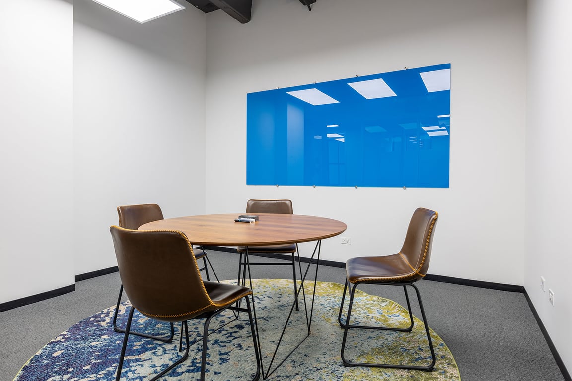 An interior shot of Huddle Room