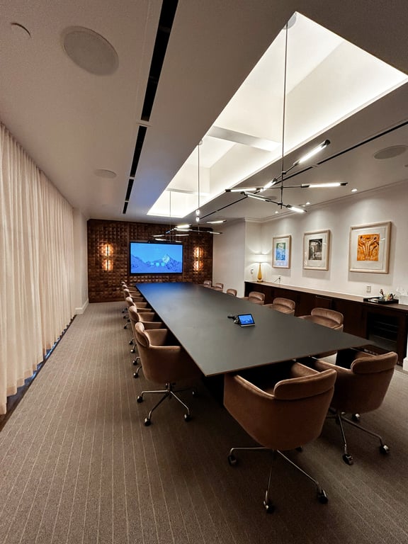 An interior shot of Boardroom