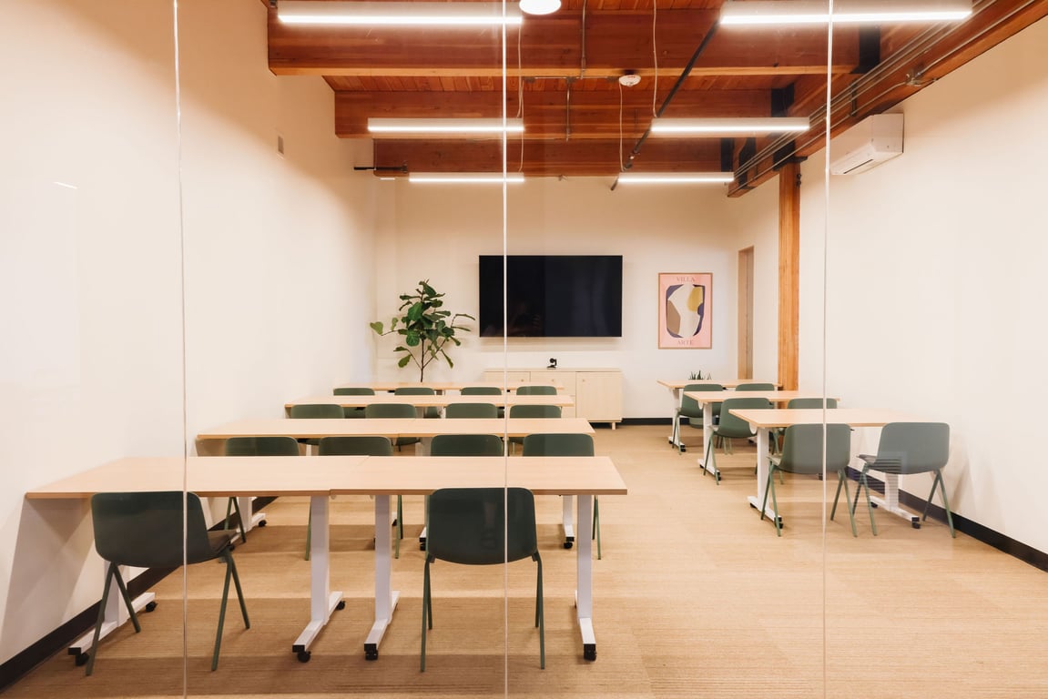 An interior shot of Colvos Classroom