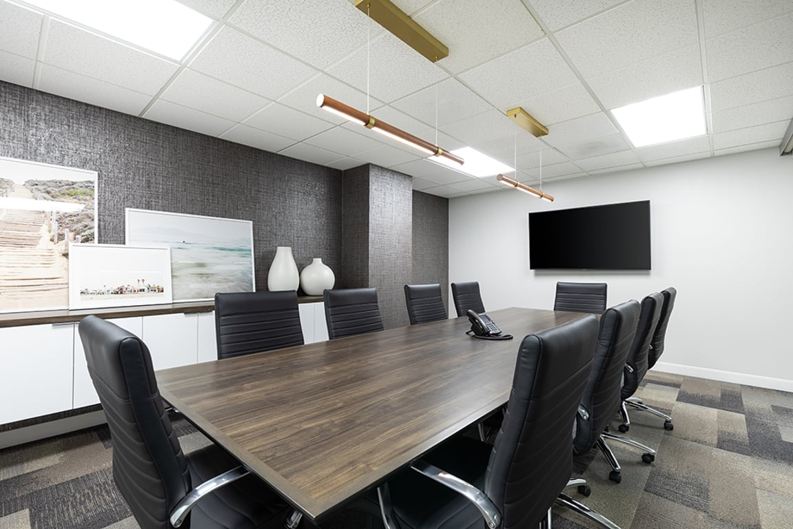 An interior shot of 10 Person Meeting Room